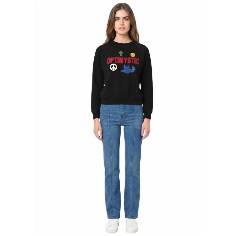 NEW STONED IMMACULATE optimystic vintage sweatshirt in black